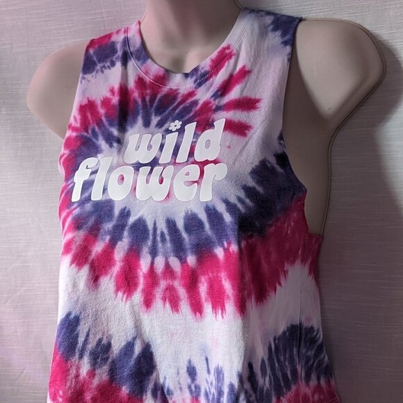 Wildflower‎ Tie-dye Crop Tank (Hand-dyed) - Picture 4 of 5